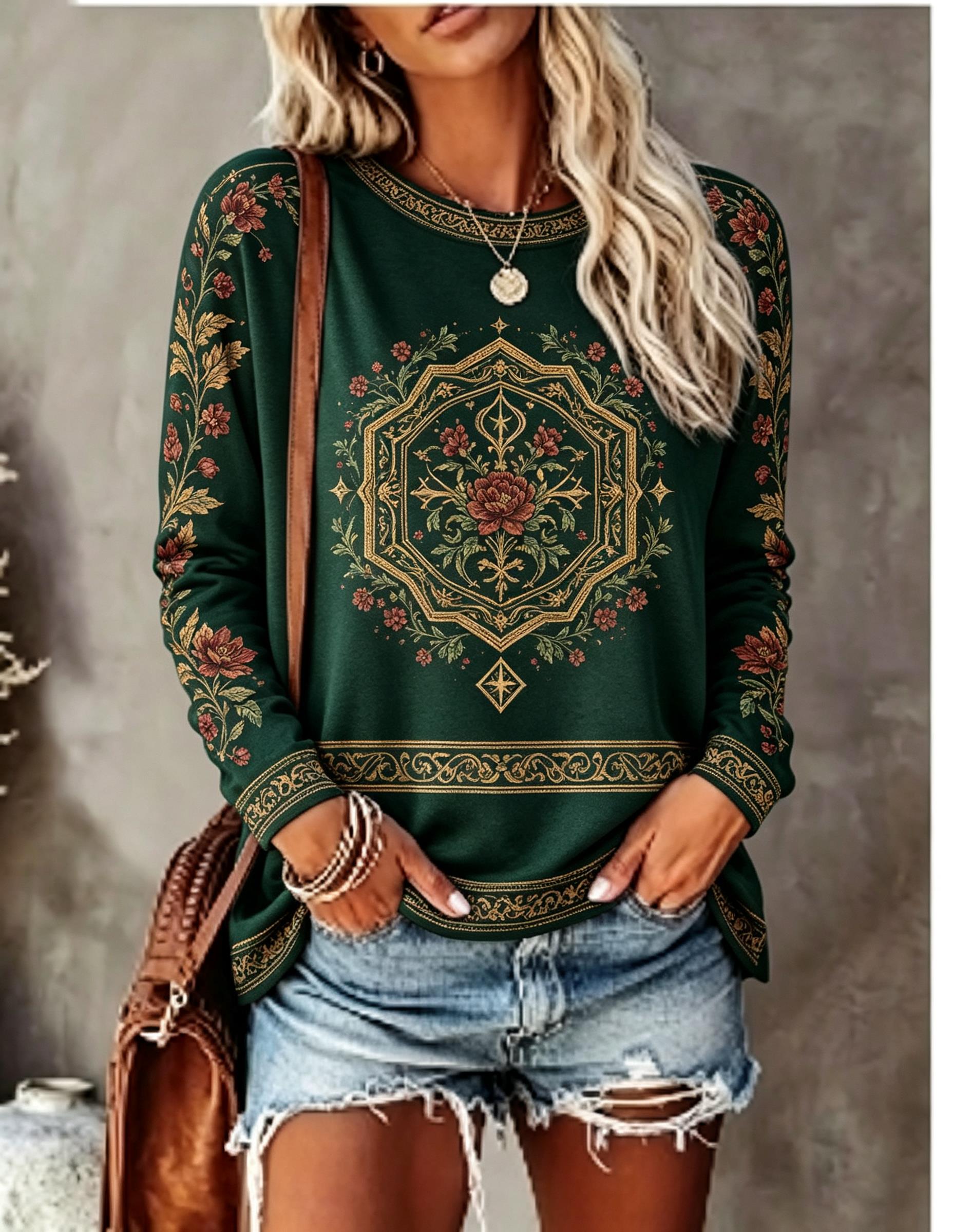 Kadın Bisiklet Yaka Uzun Kollu - Winter Clothing For Women incelemesi ve fiyatı